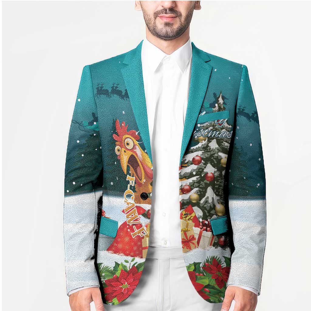 F Caw F Chicken Blazer Funny Christmas - Wonder Print Shop