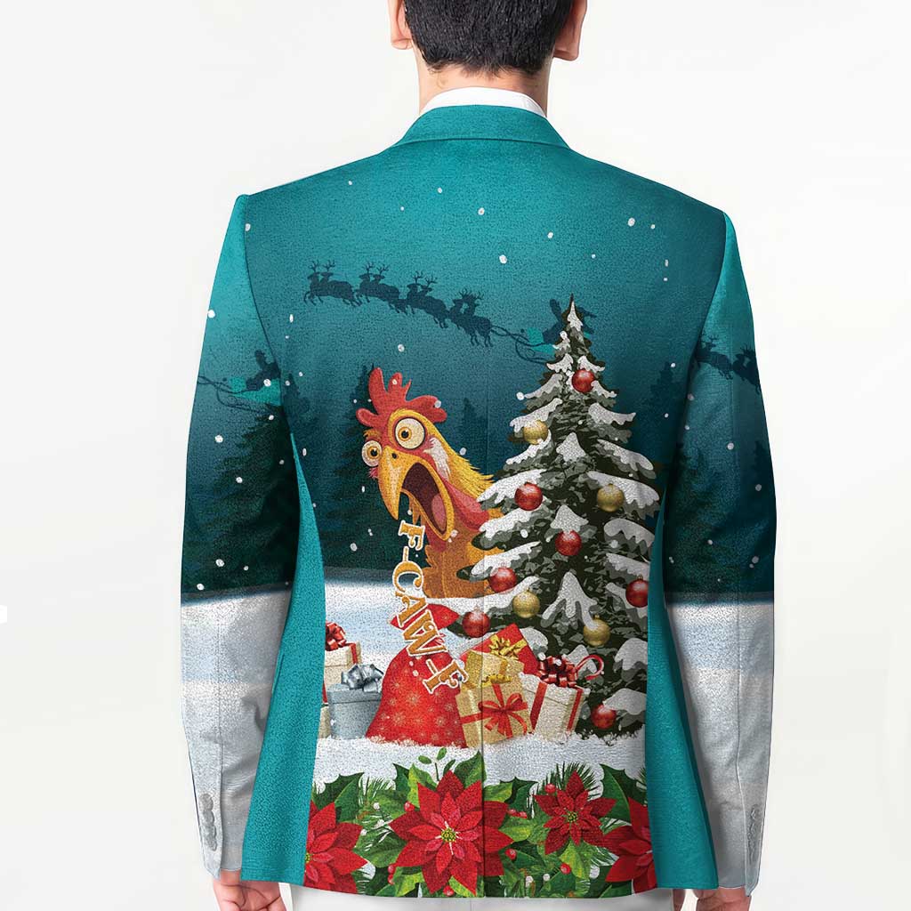 F Caw F Chicken Blazer Funny Christmas - Wonder Print Shop