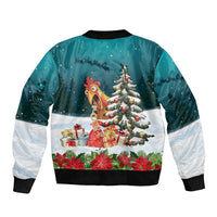 F Caw F Chicken Bomber Jacket Funny Christmas - Wonder Print Shop