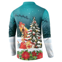 F Caw F Chicken Button Sweatshirt Funny Christmas - Wonder Print Shop