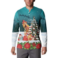 F Caw F Chicken Button Sweatshirt Funny Christmas - Wonder Print Shop