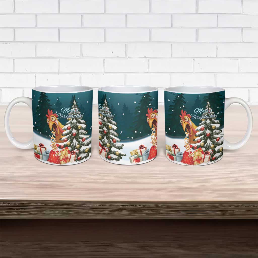 F Caw F Chicken Ceramic Mug Funny Christmas - Wonder Print Shop