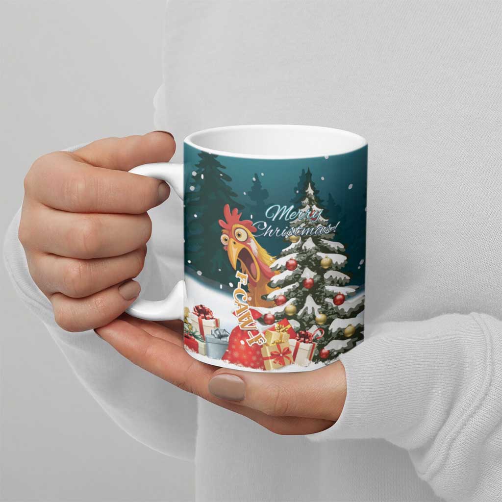 F Caw F Chicken Ceramic Mug Funny Christmas - Wonder Print Shop