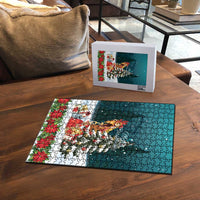 F Caw F Chicken Puzzle Funny Christmas - Wonder Print Shop