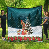 F Caw F Chicken Quilt Funny Christmas - Wonder Print Shop