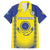 Custom Kazakhstan Football Family Matching Off The Shoulder Long Sleeve Dress and Hawaiian Shirt Go The Hawks - Wonder Print Shop