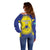 Custom Kazakhstan Football Off Shoulder Sweater Go The Hawks - Wonder Print Shop