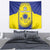 Custom Kazakhstan Football Tapestry Go The Hawks