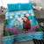 Honduras Christmas Bedding Set Scarlet Macaw With Feliz Navidad - Wonder Print Shop