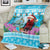 Honduras Christmas Blanket Scarlet Macaw With Feliz Navidad