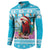 Honduras Christmas Button Sweatshirt Scarlet Macaw With Feliz Navidad - Wonder Print Shop