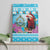 Honduras Christmas Canvas Wall Art Scarlet Macaw With Feliz Navidad - Wonder Print Shop