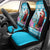 Honduras Christmas Car Seat Cover Scarlet Macaw With Feliz Navidad - Wonder Print Shop