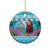 Honduras Christmas Ceramic Ornament Scarlet Macaw With Feliz Navidad - Wonder Print Shop