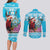 Honduras Christmas Couples Matching Long Sleeve Bodycon Dress and Long Sleeve Button Shirt Scarlet Macaw With Feliz Navidad - Wonder Print Shop