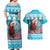 Honduras Christmas Couples Matching Off Shoulder Maxi Dress and Hawaiian Shirt Scarlet Macaw With Feliz Navidad - Wonder Print Shop