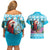 Honduras Christmas Couples Matching Off Shoulder Short Dress and Hawaiian Shirt Scarlet Macaw With Feliz Navidad - Wonder Print Shop