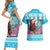 Honduras Christmas Couples Matching Short Sleeve Bodycon Dress and Hawaiian Shirt Scarlet Macaw With Feliz Navidad - Wonder Print Shop