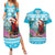 Honduras Christmas Couples Matching Summer Maxi Dress and Hawaiian Shirt Scarlet Macaw With Feliz Navidad - Wonder Print Shop