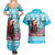 Honduras Christmas Couples Matching Summer Maxi Dress and Hawaiian Shirt Scarlet Macaw With Feliz Navidad - Wonder Print Shop