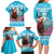 Honduras Christmas Family Matching Long Sleeve Bodycon Dress and Hawaiian Shirt Scarlet Macaw With Feliz Navidad - Wonder Print Shop