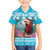 Honduras Christmas Family Matching Off The Shoulder Long Sleeve Dress and Hawaiian Shirt Scarlet Macaw With Feliz Navidad - Wonder Print Shop