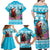 Honduras Christmas Family Matching Off Shoulder Maxi Dress and Hawaiian Shirt Scarlet Macaw With Feliz Navidad - Wonder Print Shop