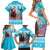 Honduras Christmas Family Matching Short Sleeve Bodycon Dress and Hawaiian Shirt Scarlet Macaw With Feliz Navidad - Wonder Print Shop