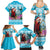 Honduras Christmas Family Matching Summer Maxi Dress and Hawaiian Shirt Scarlet Macaw With Feliz Navidad - Wonder Print Shop