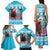 Honduras Christmas Family Matching Tank Maxi Dress and Hawaiian Shirt Scarlet Macaw With Feliz Navidad - Wonder Print Shop