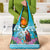 Honduras Christmas Grocery Bag Scarlet Macaw With Feliz Navidad