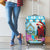 Honduras Christmas Luggage Cover Scarlet Macaw With Feliz Navidad