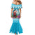 Honduras Christmas Mermaid Dress Scarlet Macaw With Feliz Navidad - Wonder Print Shop