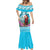 Honduras Christmas Mermaid Dress Scarlet Macaw With Feliz Navidad - Wonder Print Shop