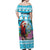 Honduras Christmas Off Shoulder Maxi Dress Scarlet Macaw With Feliz Navidad - Wonder Print Shop