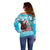 Honduras Christmas Off Shoulder Sweater Scarlet Macaw With Feliz Navidad - Wonder Print Shop