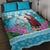 Honduras Christmas Quilt Bed Set Scarlet Macaw With Feliz Navidad - Wonder Print Shop