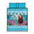 Honduras Christmas Quilt Bed Set Scarlet Macaw With Feliz Navidad - Wonder Print Shop