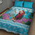 Honduras Christmas Quilt Bed Set Scarlet Macaw With Feliz Navidad - Wonder Print Shop