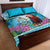 Honduras Christmas Quilt Bed Set Scarlet Macaw With Feliz Navidad - Wonder Print Shop