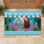 Honduras Christmas Rubber Doormat Scarlet Macaw With Feliz Navidad - Wonder Print Shop