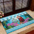 Honduras Christmas Rubber Doormat Scarlet Macaw With Feliz Navidad - Wonder Print Shop