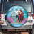 Honduras Christmas Spare Tire Cover Scarlet Macaw With Feliz Navidad - Wonder Print Shop