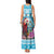 Honduras Christmas Tank Maxi Dress Scarlet Macaw With Feliz Navidad - Wonder Print Shop