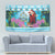 Honduras Christmas Tapestry Scarlet Macaw With Feliz Navidad