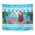 Honduras Christmas Tapestry Scarlet Macaw With Feliz Navidad