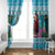 Honduras Christmas Window Curtain Scarlet Macaw With Feliz Navidad - Wonder Print Shop