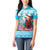 Honduras Christmas Women Polo Shirt Scarlet Macaw With Feliz Navidad - Wonder Print Shop