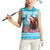 Honduras Christmas Women Sleeveless Polo Shirt Scarlet Macaw With Feliz Navidad - Wonder Print Shop