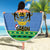 Gabon Christmas Beach Blanket Coat Of Arms Joyeux Noel - Wonder Print Shop